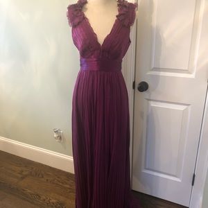 BCBG chiffon gown NWOT never worn